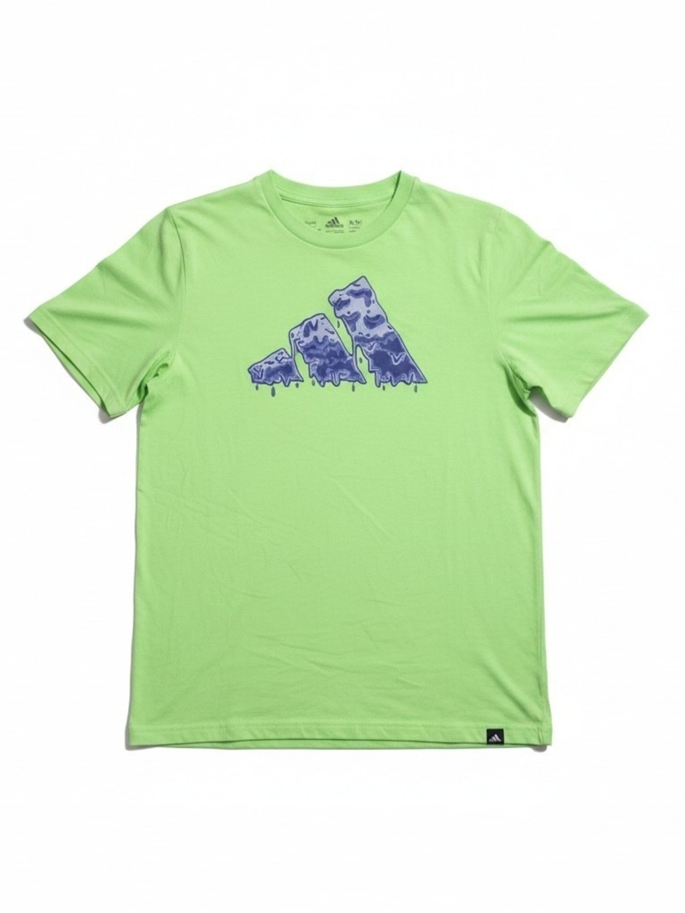 Boy's XL Adidas Lime Green Graphic Logo Tee Youth Size